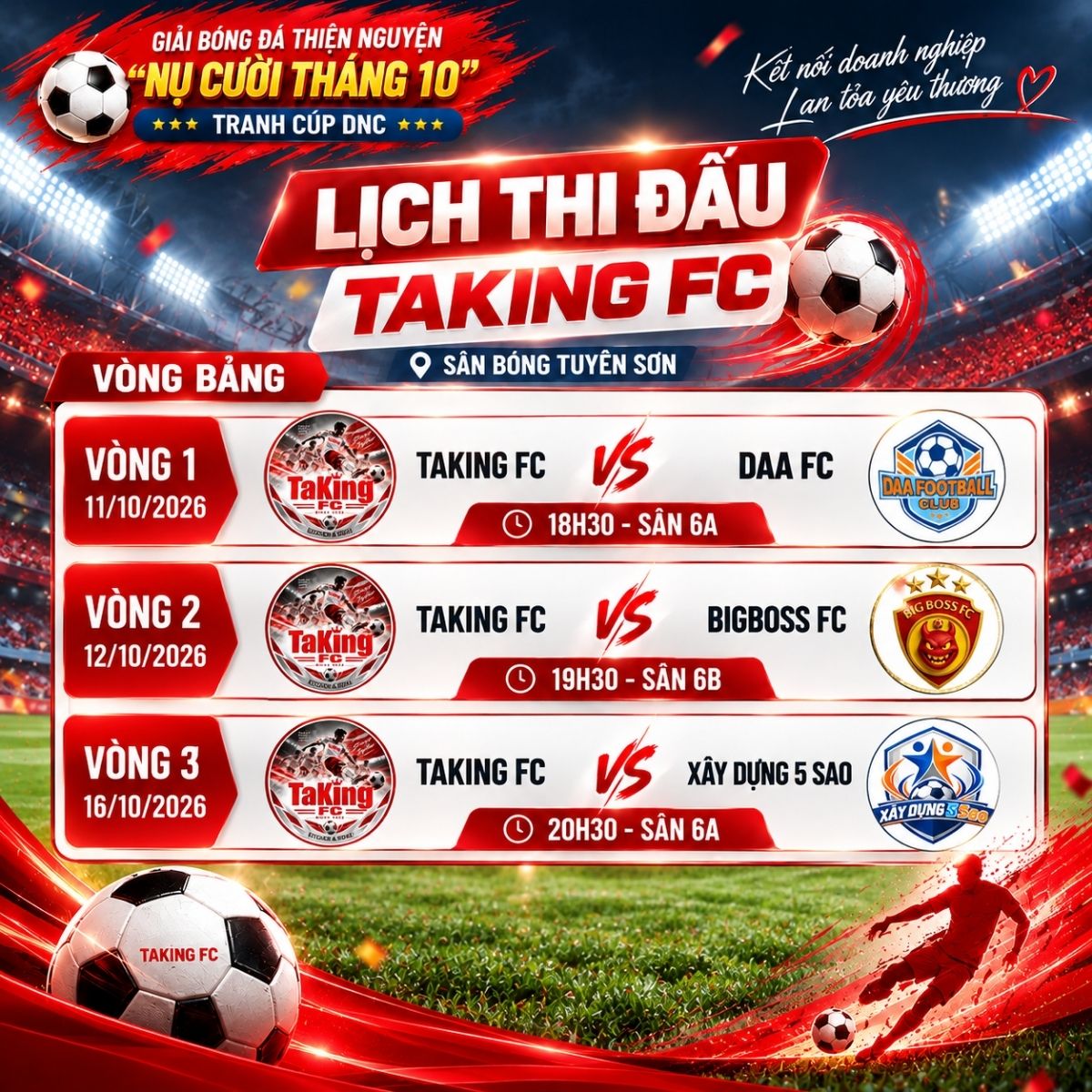 Giải bóng đá Nụ Cười Tháng 10
