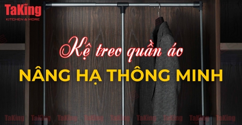 Kệ Treo Quần Áo Nâng Hạ TaKing Thông Minh