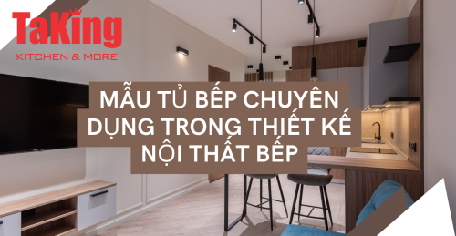 Mẫu tủ bếp chuyên dụng trong thiết kế nội thất bếp 
