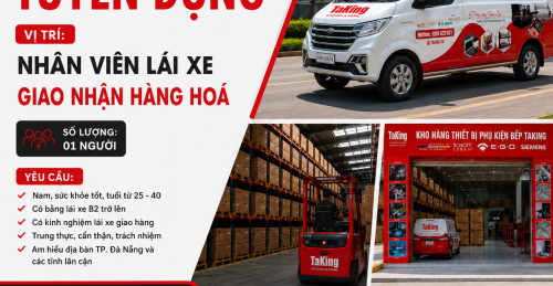 TaKing Tuyển Dụng Nhân Viên Lái Xe (Nam)